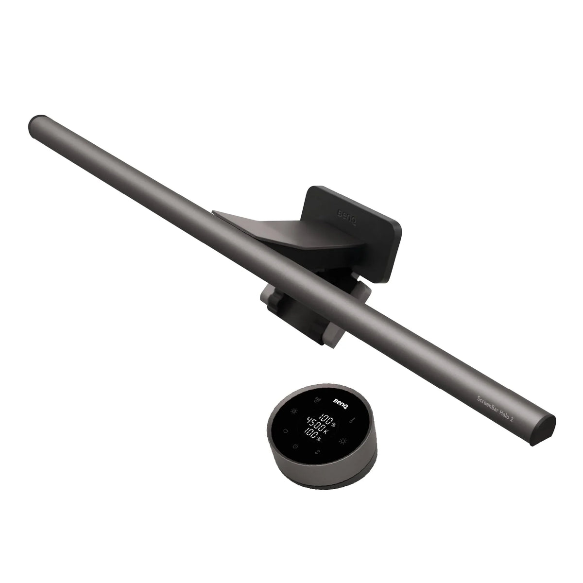 Lámpara de monitor ScreenBar Halo 2 con luz trasera, USB, 5 W, 2700–6500 K, regulable, sensor de movimiento, mando inalámbrico, para monitores de 0,43–6 cm