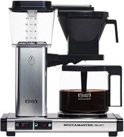 Moccamaster KBG Select, cafetera, cafetera retro, café de filtro, color blanco hueso, 1,25 L