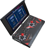Consola de juegos arcade portátil 26800 en 1, pantalla HD de 17.5 pulgadas, para dos jugadores, 3D Box DX, máquina de videojuegos retro con funciones de buscar/ocultar/guardar/cargar/pausar juegos