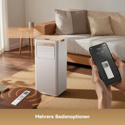 DREAME P-Wind10 7000 BTU Aire acondicionado portátil, 3 en 1: Enfriador, deshumidificador y ventilador. Flujo de aire 3D, control por aplicación y mando a distancia, modo de suspensión, autoevaporación, instalación sencilla