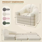 Yaheetech Sofá Cama Plegable 2 en 1 Silla Cama Plegable para Sala de Estar, Dormitorio