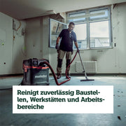 Aspirador universal metabo ASA 30 M PC, 1200 W, clase de polvo M, cable de 8 m, 30 l, manguera antiestática, limpieza de filtro, accesorios