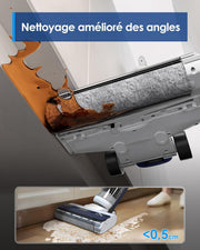 Tineco iFLOOR 5 Breeze Complete Aspiradora y Fregadora, Aspiradora en seco y húmedo sin cable para suelos duros, limpieza de bordes, autolimpieza automática, 35 min de autonomía, diseño ligero