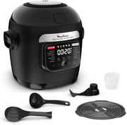 Moulinex Multicook Stir&Fry, Multicocina y freidora de aire, pala mezcladora automática, 14 programas, cocción en 2 niveles, MZ7408F0