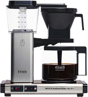 Moccamaster KBG Select, cafetera, cafetera retro, café de filtro, color blanco hueso, 1,25 L