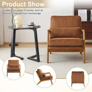 Sillón decorativo tapizado de estilo moderno de mediados de siglo