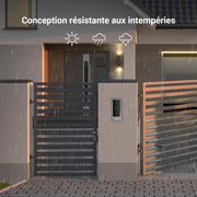 Videoportero conectado EZVIZ CP5 WiFi, resolución 1080P, monitor táctil a color de 7", portero automático con instalación de 2 hilos, apertura remota, audio bidireccional, visión nocturna, diseño compacto