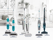 Set de aspirador fregasuelos a batería Leifheit Regulus Aqua PowerVac incl. accesorios, aspira y friega, aspirador en húmedo ligero con potente batería de 24 V, aspirador friegasuelos inalámbrico con 22 min de autonomía y función de soporte vertical