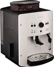 Cafetera espresso superautomática Krups Arabica Picto, boquilla de espuma de leche, función de 2 tazas, mando giratorio, limpieza fácil, cafetera, negra, EA810870