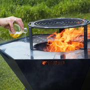 Parrilla y soporte elevado Dynamic Centre Stand de Barbecook, 36 cm - Acero al carbono de 6 mm de espesor