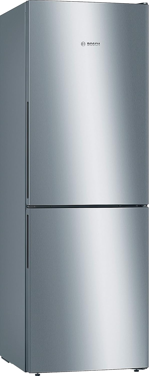 Bosch KGV33VLEAS - Frigorífico combinado de libre instalación - Serie 4 - 288L - Frío ventilado - An 60cm x Al 176cm - Acero inoxidable