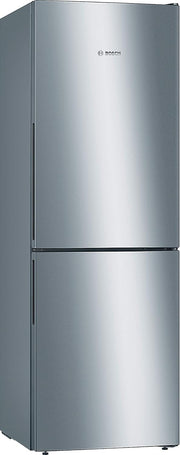Bosch KGV33VLEAS - Frigorífico combinado de libre instalación - Serie 4 - 288L - Frío ventilado - An 60cm x Al 176cm - Acero inoxidable