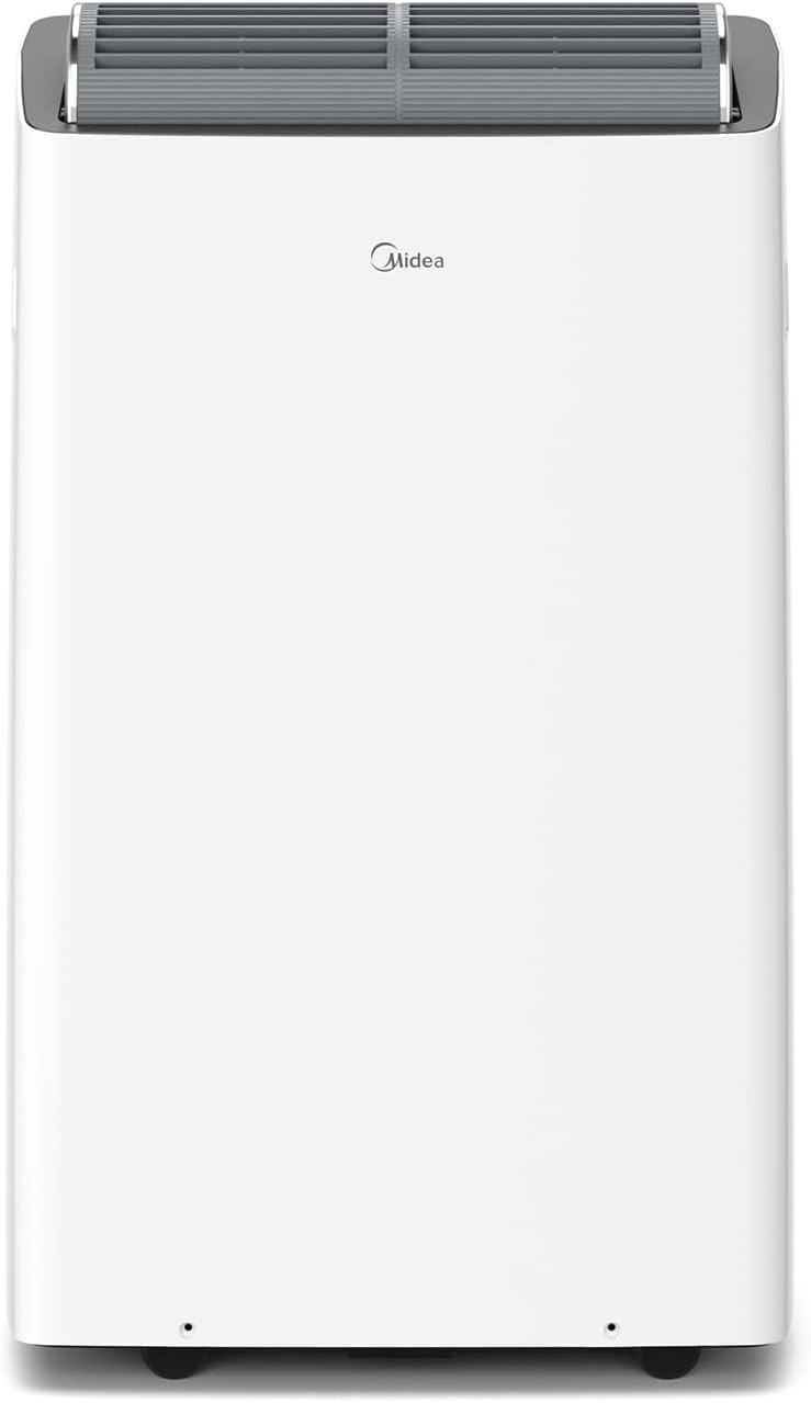 Aire acondicionado portátil Midea Silent Cool 26 Pro WF, 9000 BTU 2,6 kW, refrigeración, ventilación y deshumidificación, tamaño de habitación hasta 88 m³ (33 m²), control por APP/Alexa/Google Home/IFTTT, aire acondicionado móvil con tubo de escape