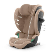 CYBEX Gold Silla de coche infantil Solution G i-Fix, para coches con y sin ISOFIX, desde aprox. 3 hasta 12 años (100 - 150 cm), desde aprox. 15 hasta 50 kg, Lava Grey