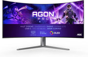 Monitor gaming AOC Agon Pro AG456UCZD WQHD OLED, curvo, 240 Hz, 0,03 ms GtG, HDR10, FreeSync Prem. Pro, compatible con G-Sync (3440 x 1440, HDMI 2.0, DisplayPort 1.4, USB-C (90 W PD), concentrador USB), negro