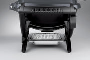 Barbacoa eléctrica Weber Q1400, superficie de cocción de 43 x 32 cm, barbacoa portátil, rejilla de cocción de hierro fundido vitrificado dividida en 2, tapa y cuerpo de aluminio fundido - Gris oscuro (52020079)
