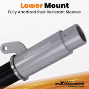 maXpeedingrods Amortiguadores roscados con 24 niveles de ajuste para BMW E46 sedán 98-05 cupé