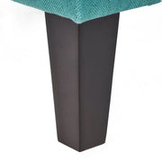 Otomana de almacenamiento de tela capitoné — Azul oscuro / Gris oscuro / Gris claro / Rojo intenso / Canela oscuro / Verde azulado, 1 plaza