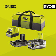 Pack 9 Herramientas 18V ONE+: Taladro, Atornillador de impacto, Amoladora, Multiherramienta, Pistola de pegamento, Sierra circular, Sierra de calar, Linterna, Lijadora + 2 baterías y cargador - R18CK9B-252SLZ