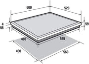 Placa de inducción SAUTER SPI4367B, 3 zonas, 3 temporizadores, potencia 7200w