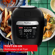 Moulinex Multicook Stir&Fry, Multicocina y freidora de aire, pala mezcladora automática, 14 programas, cocción en 2 niveles, MZ7408F0