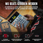 Akai Professional MPC Sample muestreador portátil independiente con batería, USB C, altavoz, micrófono, muestreo, secuenciación y producción musical