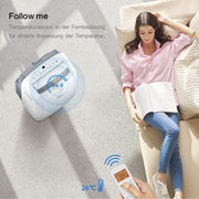Aire acondicionado portátil Comfee Easy Cool 2.0, 7000 BTU 2,0kW, refrigeración, ventilación y deshumidificación, tamaño de habitación hasta 68m³ (25㎡), control por APP/Alexa/Google Home/IFTTT, aire acondicionado móvil con manguera de escape