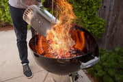 Barbacoa de carbón 57 cm Original Kettle Premium con soporte y ruedas, 2342 cm² de superficie de cocción, termómetro en la tapa