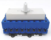 HUSUIME Interruptor de carga conmutador 4 polos 63A KA63B T904 VE2 F437 con posición red 0 emergencia fijación rápida