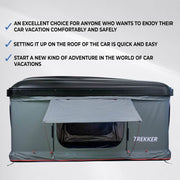 Tienda de techo Trekker Hut M, gris
