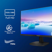 Monitor Philips Serie V LCD Full HD 273V7QJAB/00 - Pantallas planas para PC (68,6 cm (27"), 1920 x 1080 píxeles, Full HD, LED, 5 ms, Negro)