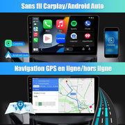 Autorradio Android 13 AWESAFE para Renault Megane 2 2002-2009, pantalla táctil de 9", WiFi, CarPlay y Android Auto, 2 GB RAM + 32 GB ROM, Bluetooth, GPS, FM/AM, DSP