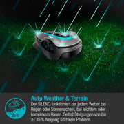 Robot cortacésped Gardena SILENO minimo 250 m²: cortacésped inteligente con conectividad óptima, programable mediante la aplicación Gardena Bluetooth, versión alemana (15201-20)