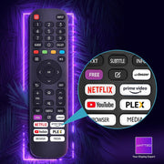 Smart TV Antteq Vita de 32 pulgadas (80 cm) - Televisor conectado con control por voz, triple sintonizador (DVB-S2/T2/C), WiFi, Bluetooth, HDMI, Netflix, DAZN, función de compartir pantalla, tienda de aplicaciones 2025