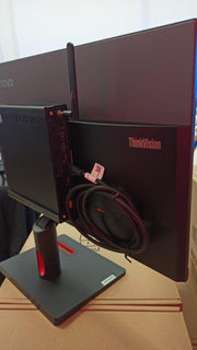 Estación completa Lenovo Tiny con monitor Full HD de 24", Intel i5-8400, 16 GB de RAM, 512 GB SSD, Windows 11 Pro + Office 2021, Wi-Fi y Bluetooth, reacondicionado con 3 años de garantía