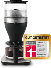 Cafetera de filtro PHILIPS, negra, capacidad de 1,25 L