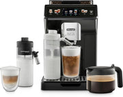De’Longhi Eletta Explore - Cafetera superautomática Perfetto con espumador de leche LatteCrema, 40 bebidas con solo pulsar un botón, pantalla táctil a color, gris oscuro (ECAM452.57.G)