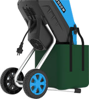 Trituradora de jardín Güde GH 2501 (2500 W, técnica de cuchillas, bajo mantenimiento, autoalimentación, ruedas de transporte, protección contra sobrecarga, grosor máx. de rama 45 mm, incl. bolsa de recogida de 45 L y empujador)