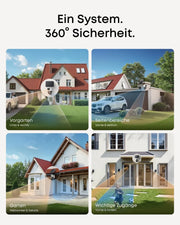 Cámara de seguridad exterior eufy S4 4K UHD, visión nocturna a color, zoom híbrido 8x, solar, seguimiento automático multicámara de 360° para HomeBase S380