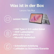 Tableta Lenovo Tab Plus, pantalla táctil 2K de 11,5", Mediatek Helio G99, sistema de audio JBL con 8 altavoces, 8 GB de RAM, SSD de 256 GB, Android 13, gris