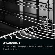 Horno empotrable AEG – Serie 5 Aire caliente circular: resultados de cocción uniformes en 3 niveles – Autolimpieza por pirólisis – 25 programas automáticos – Pantalla táctil LED – Calentamiento rápido – Negro – BPE53516AB