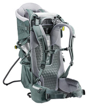 Mochila portabebés ligera deuter Kid Comfort Active, 12 L, azul verdoso