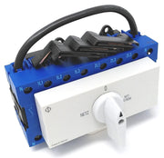 HUSUIME Interruptor de carga conmutador 4 polos 63A KA63B T904 VE2 F437 con posición red 0 emergencia fijación rápida