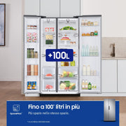Samsung RS66A8101SL/EF Frigorífico Side by Side - Frigorífico 409L, Congelador 243L, 358 kWh/Año