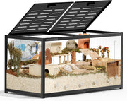 Jaula para hámster BUCATSTATE 3.0: Jaula de metal para ratas y animales pequeños, grande, apilable y de fácil montaje, 120L x 60An x 62Al cm, para roedores, ratones y hámsteres enanos (0,72 m², blanca)