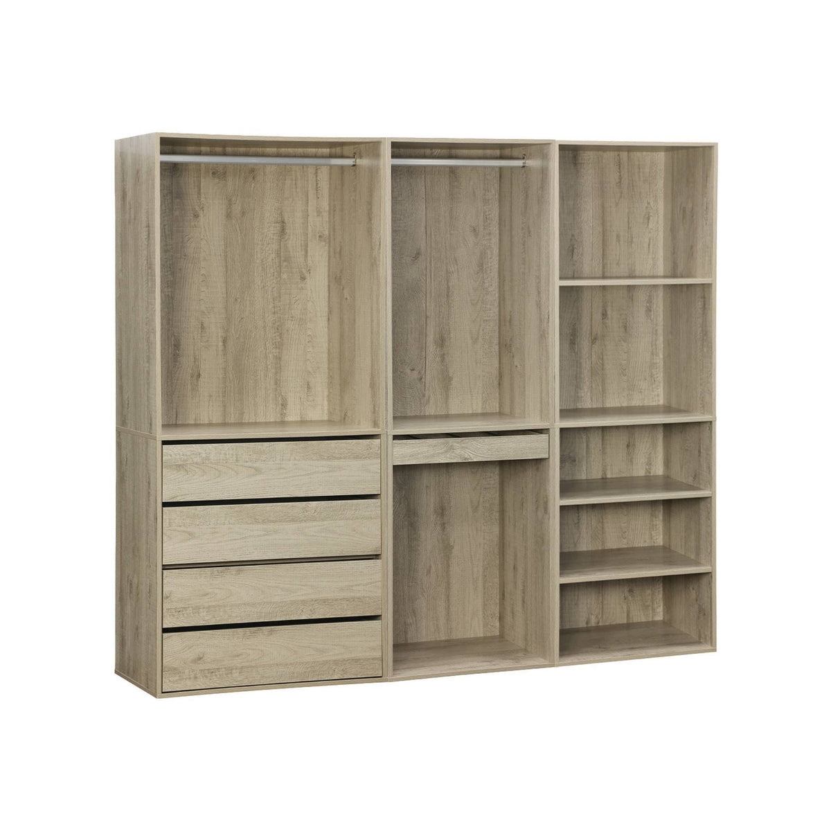 Kit de vestidor modular Sweeek con 3 elementos