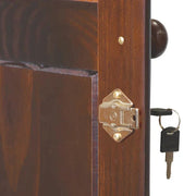 Armario ropero de 3 puertas - Blanco/Moca/Java - Madera maciza