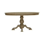 Mesa de comedor redonda de pedestal Magnolia Manor con extensiones expandibles - 2 acabados