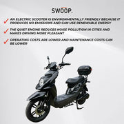 Scooter Eléctrico Elegante Swoop Negro 1000W