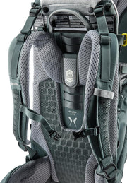 Mochila portabebés ligera deuter Kid Comfort Active, 12 L, azul verdoso